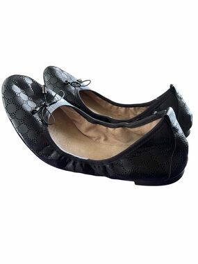 Jessica Simpson Nalan Black Perforated Ballet Flats Women’s size 8